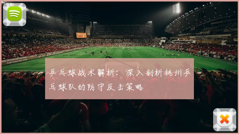 乒乓球战术解析：深入剖析杭州乒乓球队的防守反击策略